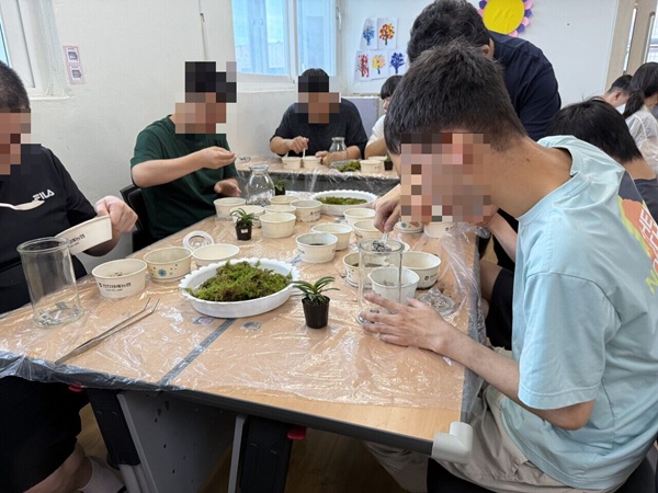 [늘푸른동산] 원예활동 '테라리움 만들기'